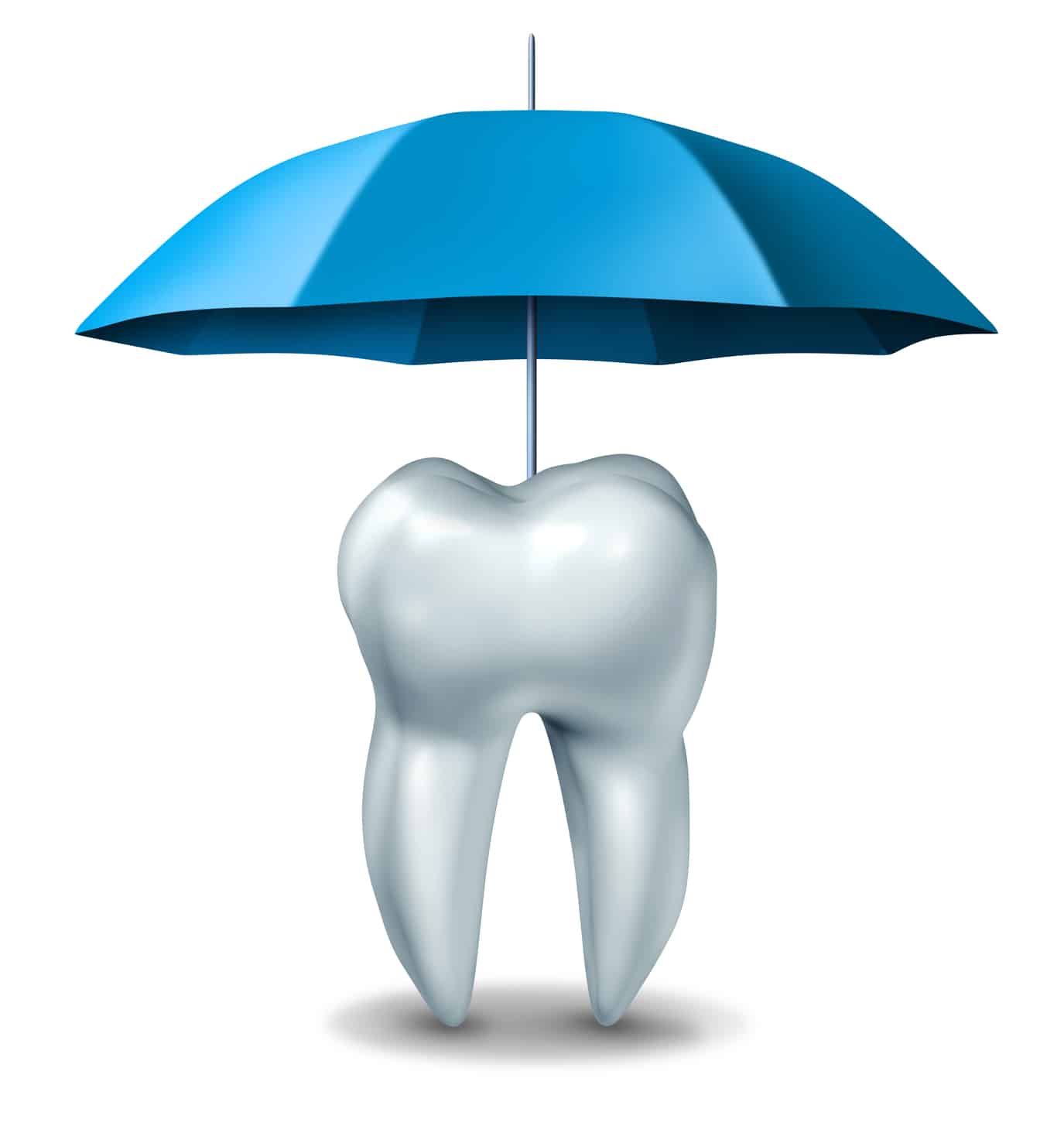 Tooth with umbrella