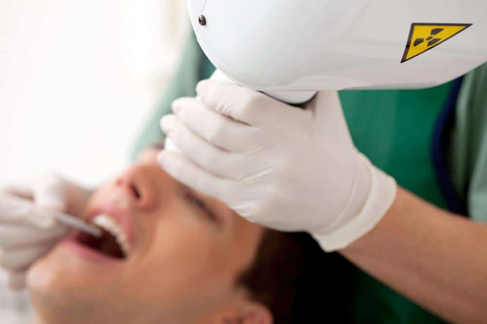 Dentist Taking an X-ray